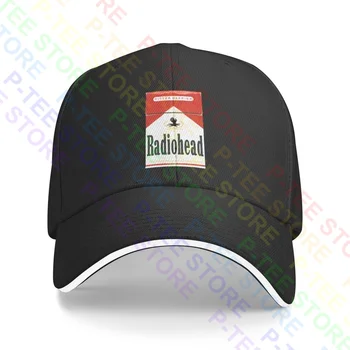 Radiohead Malboro Sigara Sandviç Kap beyzbol şapkası şoför şapkası Serin Şapkalar Ayarlanabilir - Görüntü 1  