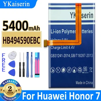 YKaiserin Pil HB494590EBC 5400mAh Huawei Onur 7 İçin Honor7 Zafer PLK-TL01H ATH-AL00 PLK-AL10 G620 G628 Bateria + Ücretsiz Araçlar - Görüntü 1  