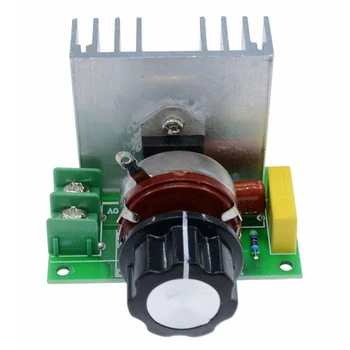 220V 4000W Yüksek Güç Voltaj Stabilizatörleri Hız Kontrol Elektronik Voltaj Regülatörü LED Dimmer Fan Termostatı - Görüntü 1  