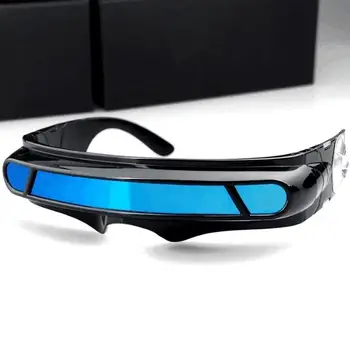 Gözlük kişilik serin ayna göz güneş gözlüğü Serin Çekme Rüzgar Polarize Gözlük renkli Film Güneş gözlüğü (çanta) - Görüntü 1  