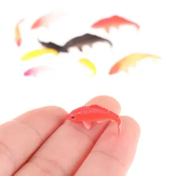1 Adet Yumuşak Goldfishes Modelleri 3D Mini Simülasyon Balık Minyatür 1: 12 El Yapımı Balık Tankı Süs Minyatür Sahne - Görüntü 1  