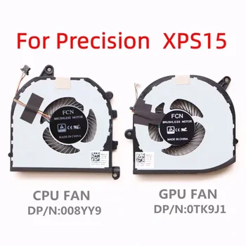 Yeni Hassas M5530 XPS15 9570 9560 9550 CPU / GPU dizüstü soğutma fanı - Görüntü 1  