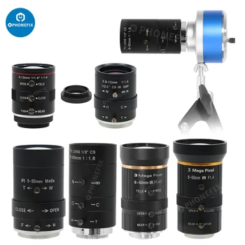 HD Zoom Sabit Odak C CS Dağı Lens Güvenlik ve Endüstriyel dijital kameralar Öğretim Canlı Akış Cep Telefonu Tamir için - Görüntü 1  