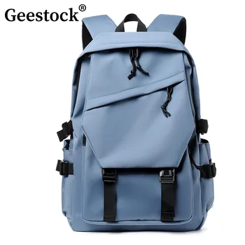 Geestock erkek Sırt Çantası Su Geçirmez Kolej Laptop Sırt Çantası Unisex Oxford Seyahat Çantası Dizüstü Sırt Çantaları Çoklu Cep okul çantası - Görüntü 1  