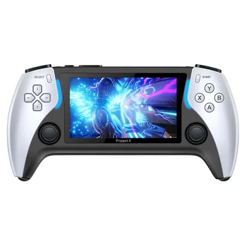 Yeni Project X 4.3 inç Yüksek Çözünürlüklü Ips Ekranıel Oyun Konsolu, iki oyunculu Savaş için Ps1 Arcade Hd Çıkışını Destekliyor - Görüntü 2  