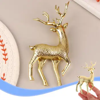 Plastik Yapay Noel Simülasyon Sika Geyik Ren Geyiği Peri Masalı Bahçe Sahne Hayvan Heykeli Ev Elk Dükkanı Vitrin - Görüntü 1  