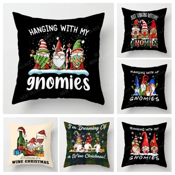 Noel serisi yastık kanepeler yastık kapakları ev dekor özelleştirilebilir tatil kutlamaları için 40x40 50x50 60x60 35x35 - Görüntü 1  
