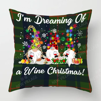 Noel serisi yastık kanepeler yastık kapakları ev dekor özelleştirilebilir tatil kutlamaları için 40x40 50x50 60x60 35x35 - Görüntü 2  