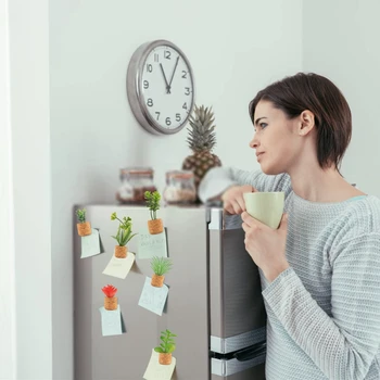 6 Adet Kaktüs Buzdolabı Mıknatısları Mini Sevimli Etli Bitki buzdolabı mıknatısı Dekorasyon Yedek Parçaları Ev Mutfak Ofis İçin - Görüntü 2  