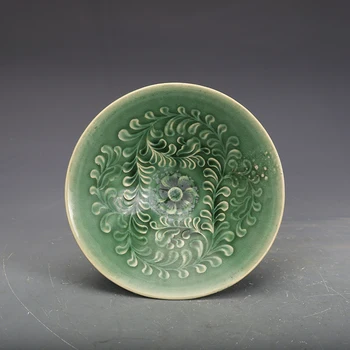 Nadir porselen yeşil sırlı çiçekler, çay fincanı kase, bardak ve antikalar en Kilchu fırın, Ücretsiz kargo - Görüntü 1  