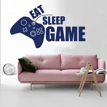 Yiyin Uyku Oyunu Duvar Sticker Çocuk Odası Çocuk Odası Oyun Oyuncu Xbox Gamepad Duvar Çıkartması Yatak Odası Oyun Odası Vinil - Görüntü 2  