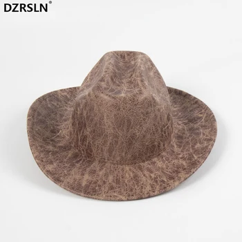Toptan Yeni Kovboy Fedora Şapka kadın Moda Lüks Tasarım Batı Açık Tatil Zarif parti şapkaları - Görüntü 1  