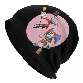 Inanılmaz Dijital Sirk Kaput Şapka Sonbahar Kış Açık Skullies bere Pomni İnanılmaz Erkekler Kadınlar için Çift kullanımlı Kap - Görüntü 1  