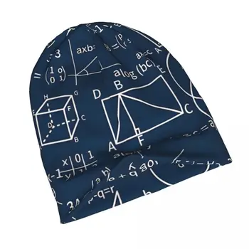 Kaput Şapka Matematik Formülleri Erkek kadın İnce Şapka Matematik Sınıf Numaraları Sonbahar Bahar Sıcak Kap Sokak Skullies Beanies Caps - Görüntü 2  