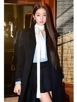 2023 Kadın Idol Giysileri Beyaz Bandaj Siyah Elbise Şarkıcı Kpop Performans Kostüm Akşam Parti Doğum Günü Kıyafeti JL5227 - Görüntü 2  