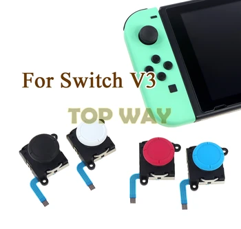 2 ADET Orijinal Yeni Nintendo Anahtarı NS Joy Denetleyici V3 Joypad 3D Analog Joystick ThumbStick Joystick Sensörü Modülü 3.0 - Görüntü 1  
