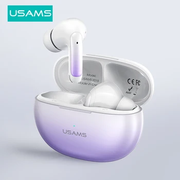 USAMS XD19 Bluetooth Kulaklık kablosuz kulaklık Aktif Gürültü İptal TWS Kulaklık Kablosuz BT5. 3 kablosuz telefon kulaklıkları - Görüntü 1  