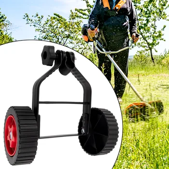 Evrensel ot biçme makinesi Çim Yiyen Kesici Ayarlanabilir destek tekerlekleri Seti Tekerlek Seti Bahçe Aracı Aksesuar Tekerlek Seti - Görüntü 1  