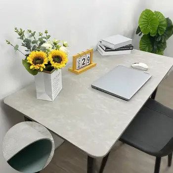 Ev Ofis Aksesuarı Çift taraflı İnek Derisi Desen Mouse Pad Bilgisayar Masası Ofis Öğrenci Yazma Su Yağa Dayanıklı - Görüntü 2  