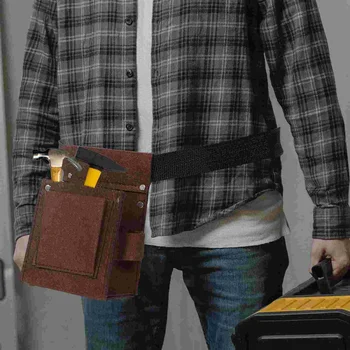 Marangoz Aracı saklama çantası Erkek Bel Erkekler için Elektrikçi Kemer Kimyasal Elyaf Taşınabilir - Görüntü 2  