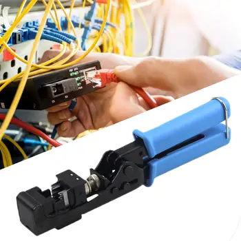 Ağ Tel Kesici Ağ Kablosu Tamir Bakım Crimper Ethernet Crimper Cat5 / 6 Ağ Modülü Sonlandırma Sıkma Aracı - Görüntü 1  
