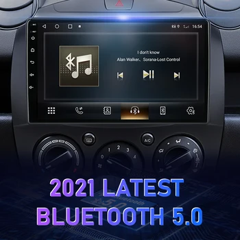 Vtopek 2Din İçin Mazda2 2007-2014 4G Android 11 Araba Stereo Radyo Multimedya Video Oynatıcı Navigasyon GPS Kafa Ünitesi Carplay - Görüntü 2  