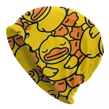 Kış Eğlenceli Unisex kış Sıcak Brimless Pisuar Şapka Sarı Klasik Lastik Ördek Örme Şapka Erkekler Ve Kadınlar İçin Rahat Yaratıcı - Görüntü 1  