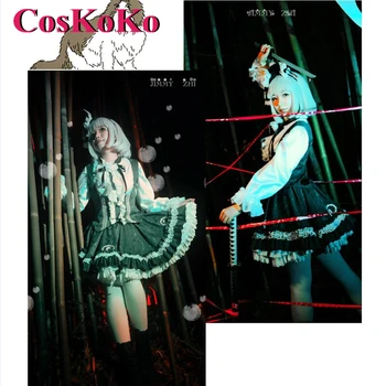 CosKoKo Youmu Konpaku Cosplay Anime Oyunu Touhou Projesi Kostüm Muhteşem Tatlı Resmi Elbise Kadın Parti Rol Oynamak Giyim - Görüntü 1  