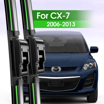 2 adet Ön cam sileceği Bıçakları Mazda CX-7 CX7 CX 7 2006-2013 2007 2008 2009 2010 2011 2012 Ön Cam Pencere Aksesuarları - Görüntü 1  