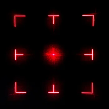 Kırmızı Lazer Modülü Kare DOE 34 Derece Lens ile Merkez Noktası Kare Çerçeve DOE Modülü - Görüntü 2  
