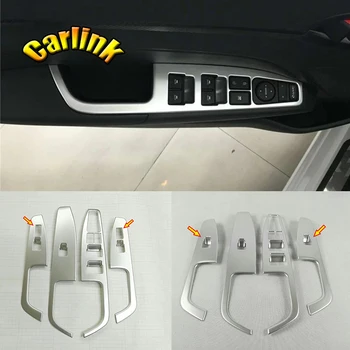 Hyundai Elantra 2017 2018 için 19 2020 LHD ABS Mat Araba pencere camı Kaldırma Düğmesi Anahtarı Paneli Dekoratif Sticker Aksesuarları - Görüntü 1  