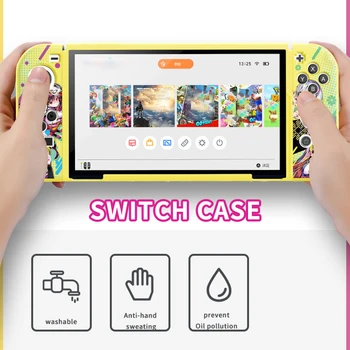 Nintendo Anahtarı Durum için Anahtarı OLED Aksesuarları Sevimli Karikatür TPU Kabuk saklama çantası Kapak Anahtarı Aksesuarları Konsol Oyunu - Görüntü 2  