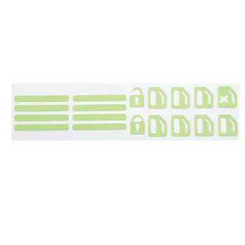 Vinil düğme Sticker yedek pencere araba konsolu çıkartması kapı iç ışık paneli seti anahtarı yüksek kalite - Görüntü 2  