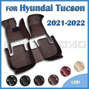Araba paspaslar Pekin-Hyundai Tucson 2021 2022 Özel oto ayak Pedleri otomobil halı kapak - Görüntü 1  