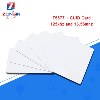5 adet CUID ve T5577 Yeniden Yazılabilir Kart RFID Akıllı Çip 13.56 Mhz 125KHz Klon Anahtar NFC ISO14443 Kopya Jetonu IC Gen2 Fotokopi Rozeti - Görüntü 1  