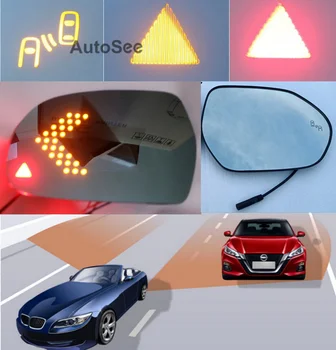 Araba şeritten ayrılma uyarı yardımı direksiyon dönüş sinyali yan ayna 2 çeşit led gösterge ışığı için BSD BSM kör nokta izleme - Görüntü 1  