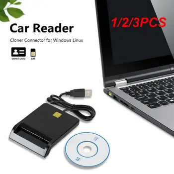 1/2/3 ADET Grwıbeou USB Akıllı kart okuyucu Banka Kartı İçin IC / ID EMV kart okuyucu için Yüksek Kalite Windows 7 8 10 Linux OS USB-CCID - Görüntü 1  