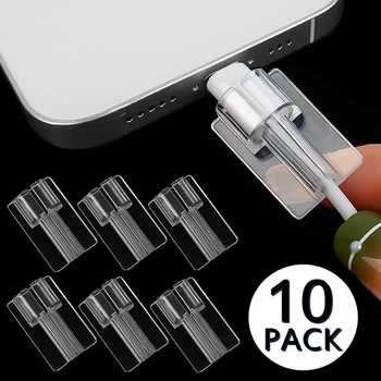 10 Adet Yumuşak Silikon USB Veri Kablosu Koruyucu Kılıf Şarj Hattı Koruyucu Kılıf Kapak Apple ios iPhone iPad için Kablo Sarma Klip - Görüntü 1  