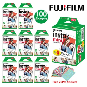 Fujifilm Instax Mini Film Beyaz 10 20 40 60 80 100 Levhalar FUJİ Anında fotoğraf kamerası Mini 12/11 Mini 9 8 7 70 90 Film Kamera - Görüntü 1  