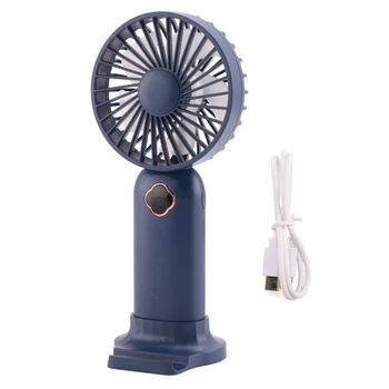 Taşınabilir el fanı USB Mini Fan Şarj Edilebilir dijital ekran Tembel Hava Soğutucu Fan Açık Ev Ofis İçin - Görüntü 1  