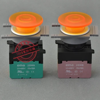 [SA]EMA ışıklı buton 30mm kendinden kilitlemeli E3P4 * .A0 LED DC6 / 12 / 24 V 1NO veya 1NC-10 adet / grup - Görüntü 2  