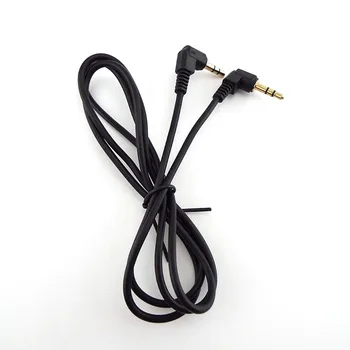 1 ADET 0.5 m / 1m 3.5 mm Erkek Erkek konnektör uzatma kablosu 90 Derece Açı Araba AUX Hoparlör Stereo Ses kablosu uzatma Kablosu - Görüntü 1  