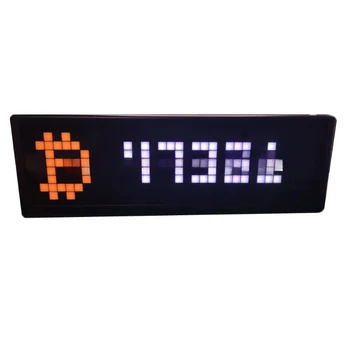 Bitcoin dijital döviz piyasası ekran cryptocurrency gerçek zamanlı fiyat ekran masaüstü dekorasyon WİFİ bağlamak - Görüntü 1  