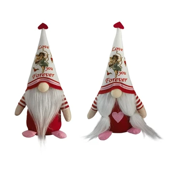 Sevgililer Günü Gnome Şapka Masaüstü Süsleri Giyiyor - Görüntü 1  