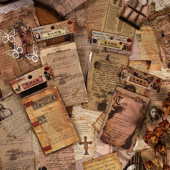 30 adet / grup Memo Pedleri Malzeme Kağıt obsession kalıntıları Önemsiz Günlüğü Scrapbooking Kartları Retro Arka Plan dekorasyon kağıdı - Görüntü 1  
