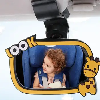 Araba dikiz aynası Bebek Gözlem Cam Dekoratif dikiz aynası Reflektör Esnek Kırılmaz bebek arabası Aynası Yeniden Kullanılabilir - Görüntü 2  