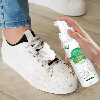 200ml Beyaz Ayakkabı Temizleyici Temizleme Aracı Ayakkabı temizleme spreyi Yumuşak Kir Sökücü Çok Fonksiyonlu Temizlik Malzemeleri Örgü Ayakkabı - Görüntü 2  