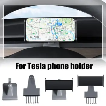 Manyetik araç telefonu tutucu Cep cep telefonu Desteği Tesla Modeli 3 Model Y Araba telefon standı  - Görüntü 1  