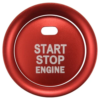 2 Adet Set Anahtarsız Motor Push Start Düğmesi ve Çevreleyen Dekorasyon Halkası Mazda 3 6 İçin CX-3 CX-5 CX-9 MX-5 Push Start Motoru İle - Görüntü 1  
