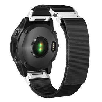 22 26mm Naylon Kayış Garmin Fenix 7X 6X Pro Bantları Fenix 6/7 5X Öncüsü 965 Hızlı Fit Örgülü Watchband Bilezik - Görüntü 2  